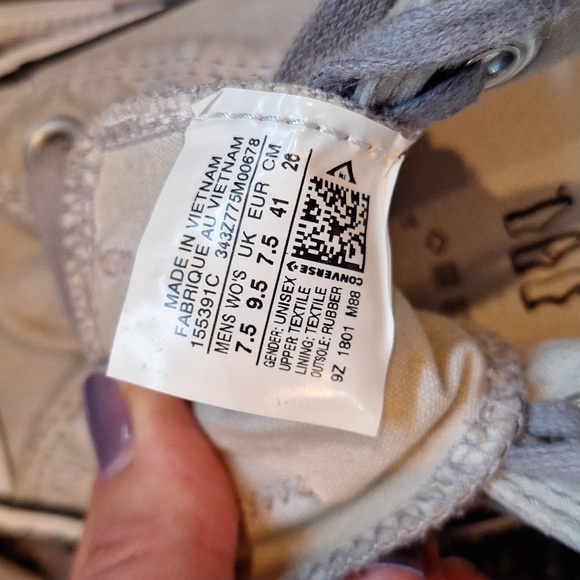 Converse All Star Grey M 7.5 W 9.5 - Picture 7 of 9